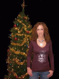 Sarah Treece of The Silver Steer Boutique, sporting the new tee design